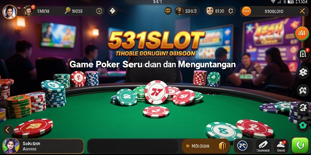 Tampilan gameplay menarik di <strong>531SLOT</strong> saat bermain Poker.