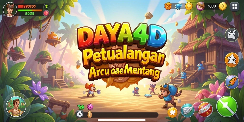 Tampilan dinamis dari gameplay seru DAYA4D dengan aksi arcade yang menghibur.