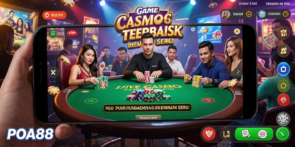Screenshot dari gameplay seru POA88 Live Casino.