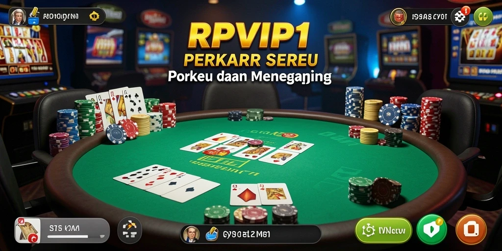 Tampilan gameplay RPVIP1 yang seru dan mendebarkan saat bermain Poker.