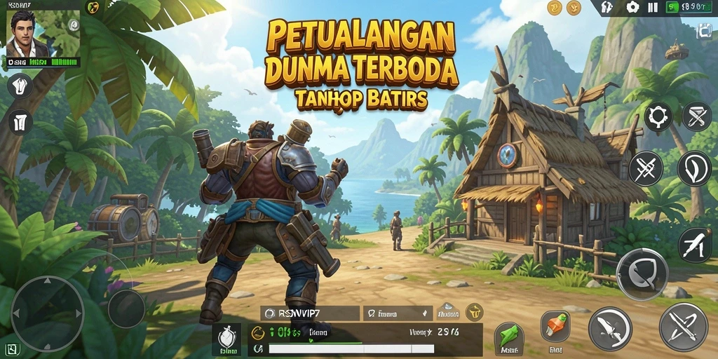 Tangkapan layar aksi seru dalam dunia terbuka RSNVIP7.