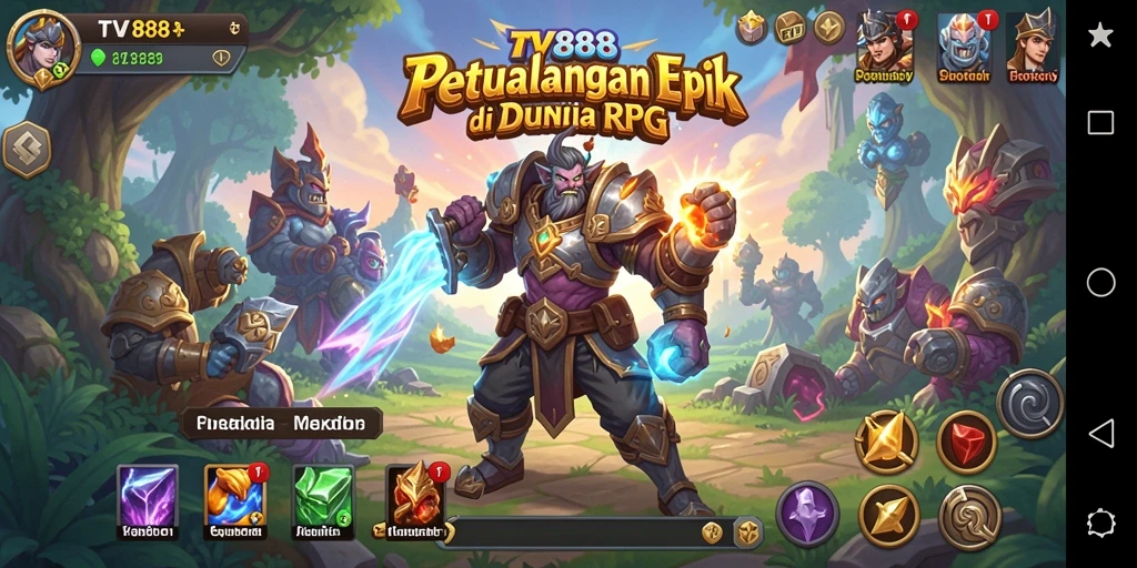 Tampilan permainan <strong>TV888</strong> dengan grafis RPG yang menakjubkan.
